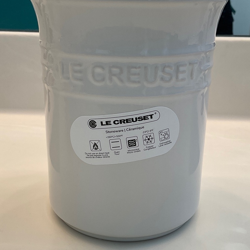 Le Creuset White Utensil Holder